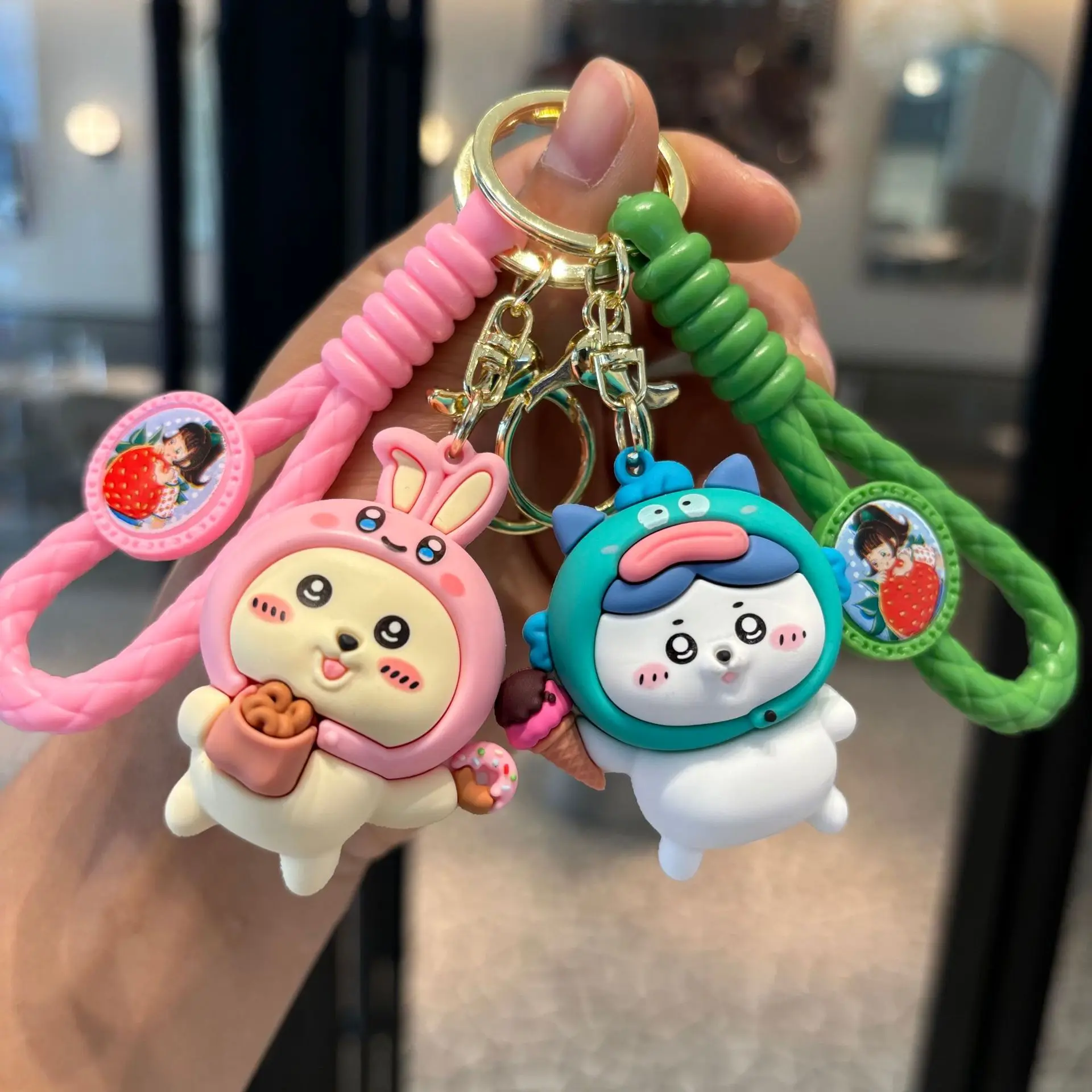 

Kawaii Chiikawa Hachiware Usagi Cute cute pet backpack pendant keychain doll children's gift keychain