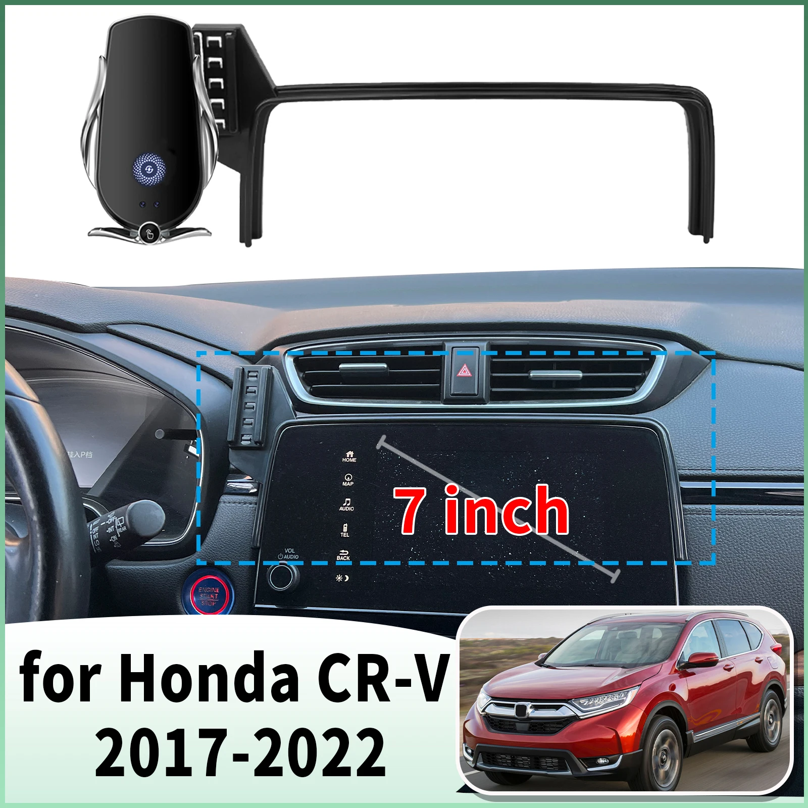 

fit for Honda CR-V 2017 2018 2019 2020-2022 CRV RW RT Specific Dashboard Navigation Phone Holder Mount Design Car​​ accessoires