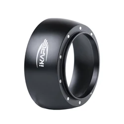 IKAPE Espresso Magnetic Dosing Funnel, fit for 51mm, 54mm, 58mm Bottomless Portafilter with powerful magnetism (black/silver)