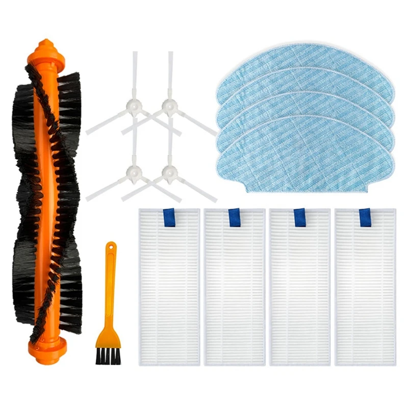 

For Tefal Explorer / X-Plorer Serie 20 40 50, ISWEEP X3 Replacement Parts Main Side Brush Hepa Filter Mop Cloth