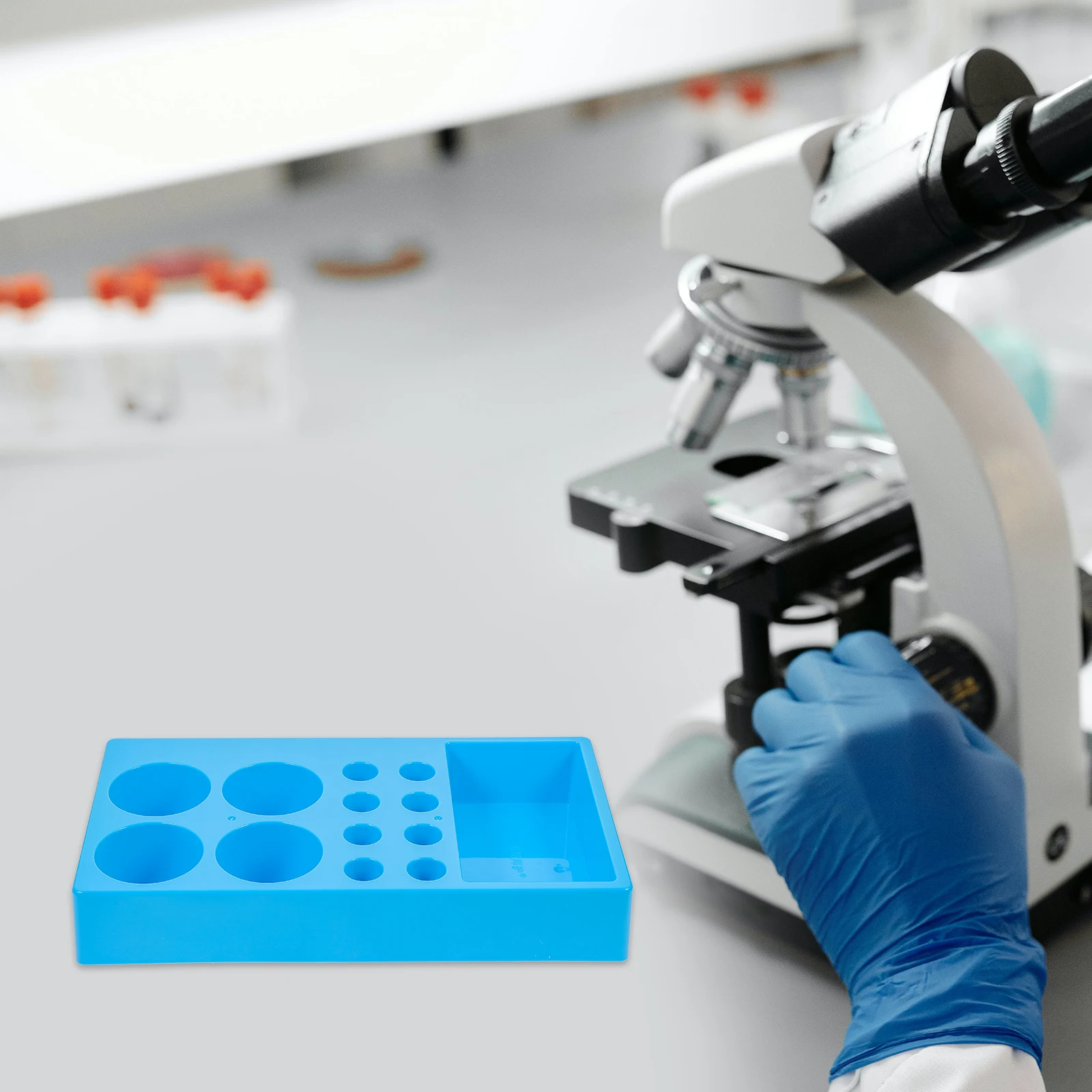 

Portable Specimen Box Test Tube Stand Sample Collection Rack Stool Sampling Holder