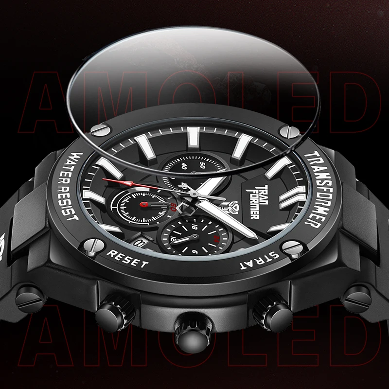 Mark Fairwhale Men Luxury Watch with Large Dial Casual Quartz Movement Silicone Strap Date Calendar Feature for Men Wristwatches