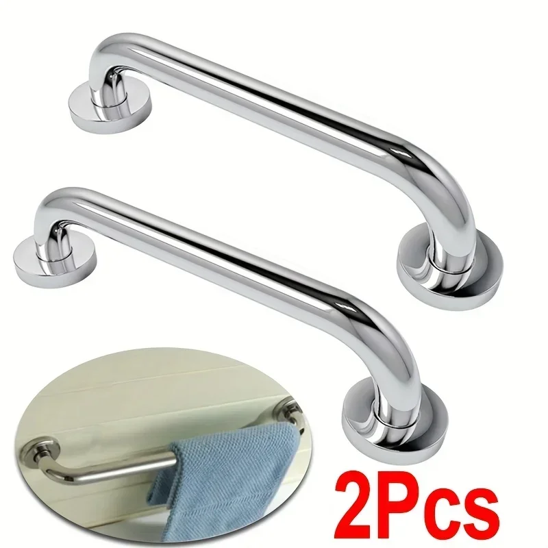 

1/2pcs Stainless Steel Handrails, Accessible Bathroom, Bathroom, Safety Bathroom Handrails, Disabled Elderly Bathroom Handrails