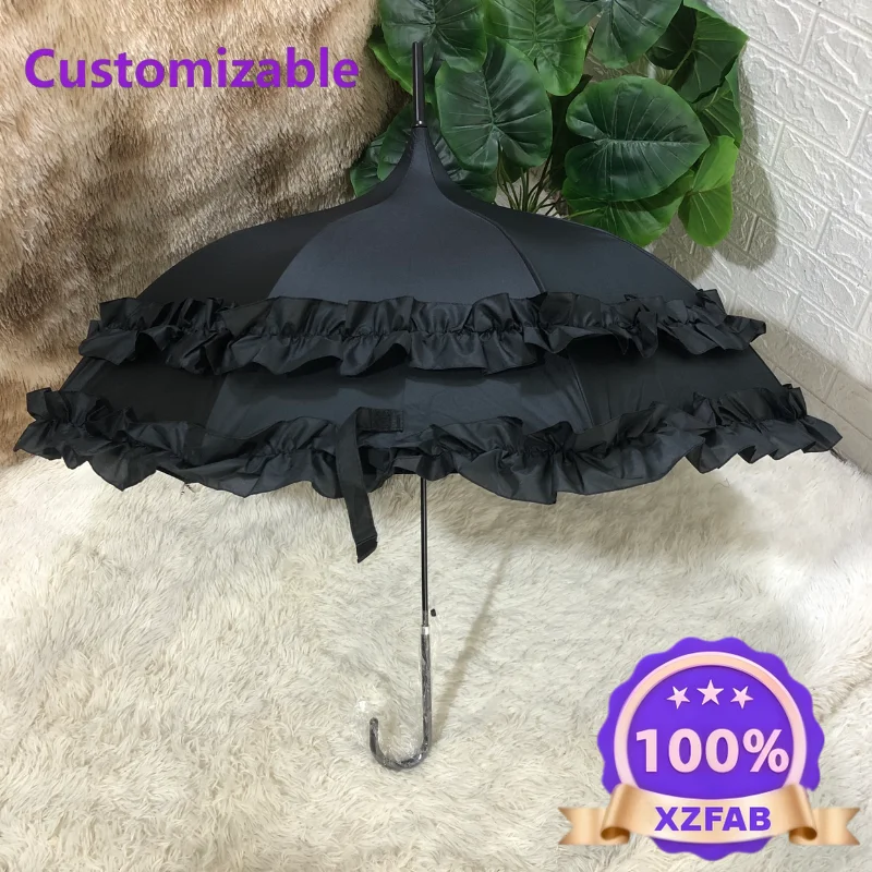 Factory Direct 2026 Top RatedLolita Cute Umbrella Holder Long Sunshades Shade Automatic Kawaii Umbrella Strong Uv Protection Som