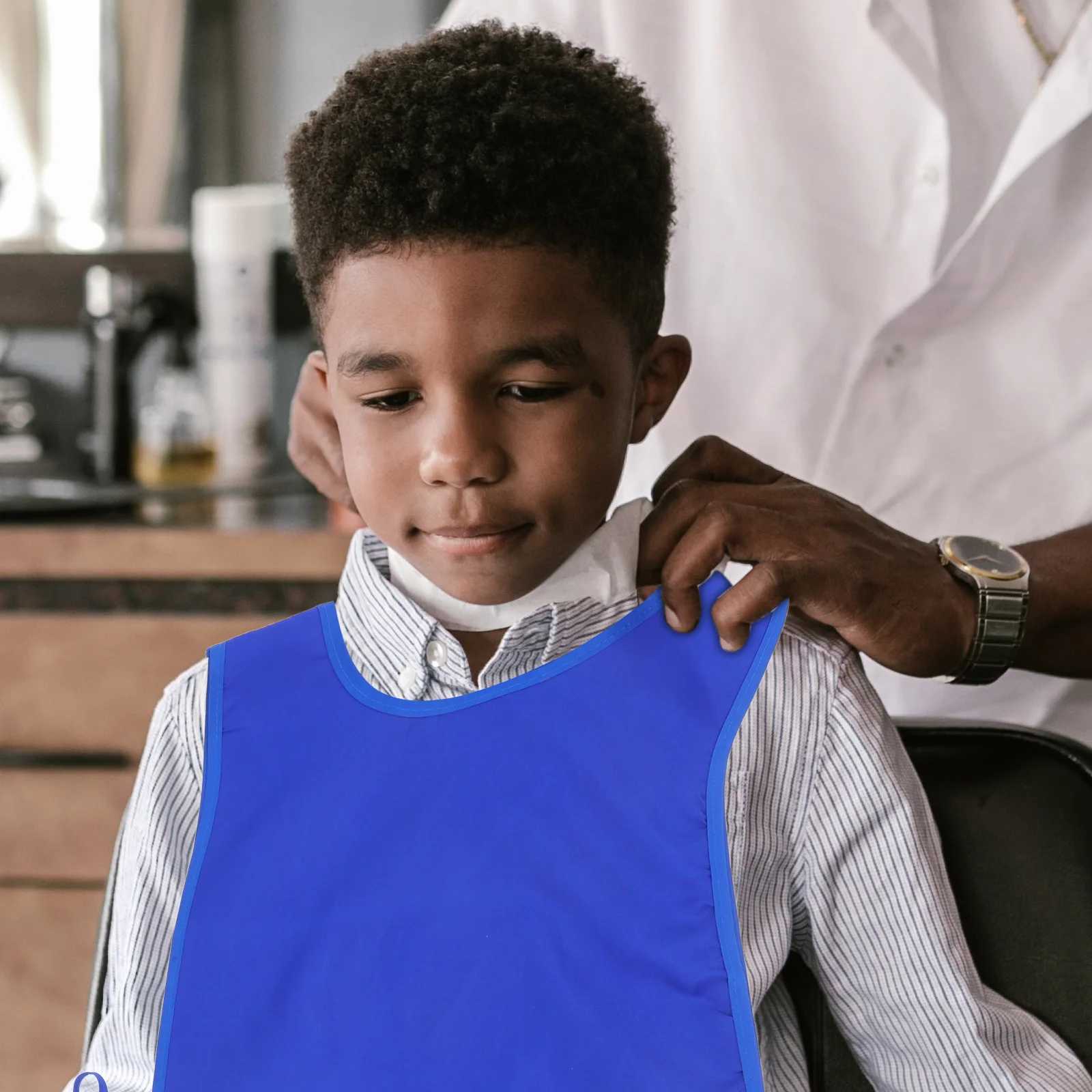 Delantal de guijarros delantales de poliéster sin mangas bata impermeable adultos niños para niñas pintura uniforme de explorador chaleco con corbatas