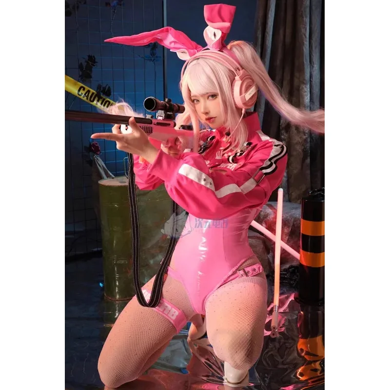 

Game NIKKE The Goddess of Victory Cosplay Costumes Alice Doujin Bunny Girl Leather Uniform Suit Jumpsuit Jacket Wig Ears Tail