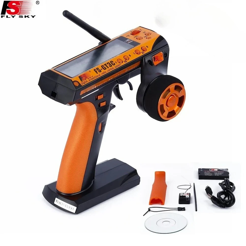 

FLYSKY FS-GT3C GT3C Radio Transmitter Built-in 800mah Battery with GR3E Receiver