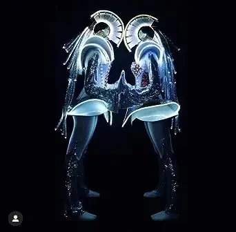 Music Show Costume Future LED Robot Dance Suit Festival Celebrate Prom Party  Dancer Show Club Dress