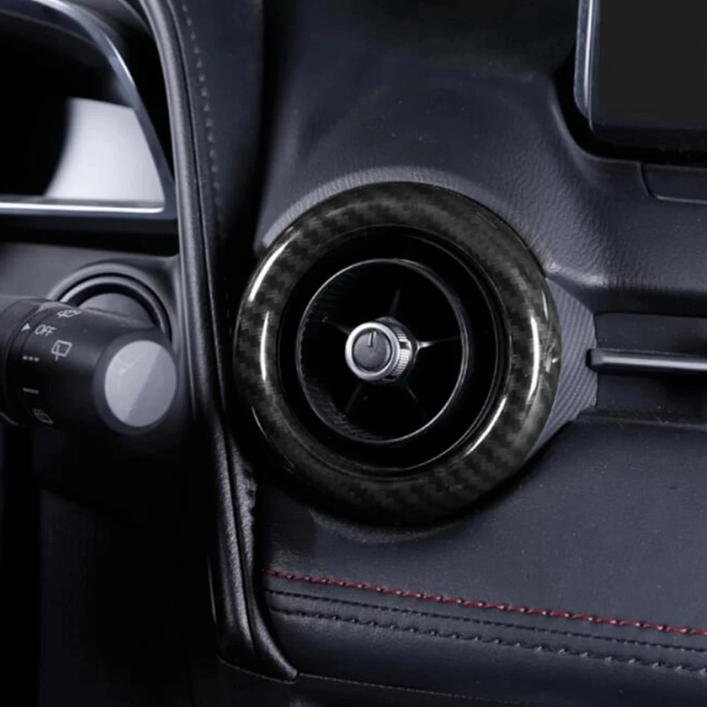 

Для Mazda CX-3 CX3 MX-5 MX5 2016 2017 2018 2019 2020 переднее кольцо для выпускного отверстия кондиционера отделка крышка рамы вентиляционного отверстия автомобильные аксессуары