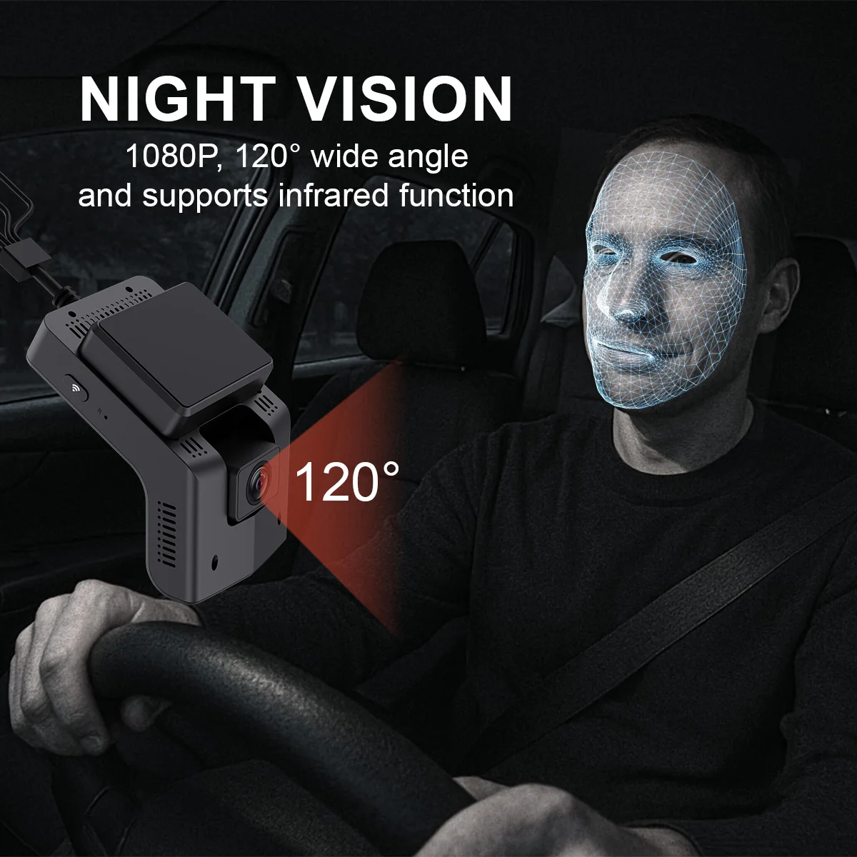 High Quality Front and Rear Two-way AI Smart Driving Recorder 4G Night Vision 1080P HD Camera for Fleet Management