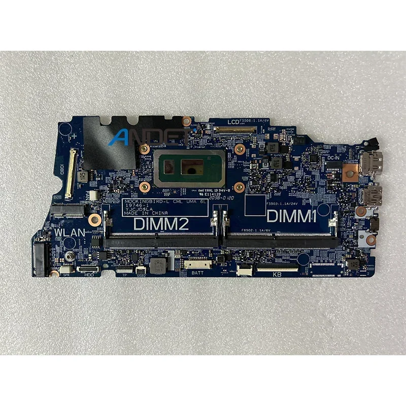 For Dell Latitude 3410 3510 Intel Celeron 5205U Laptop Motherboard 19746-1 Notebook Mainboard 100% test work 0H2KNT H2KNT