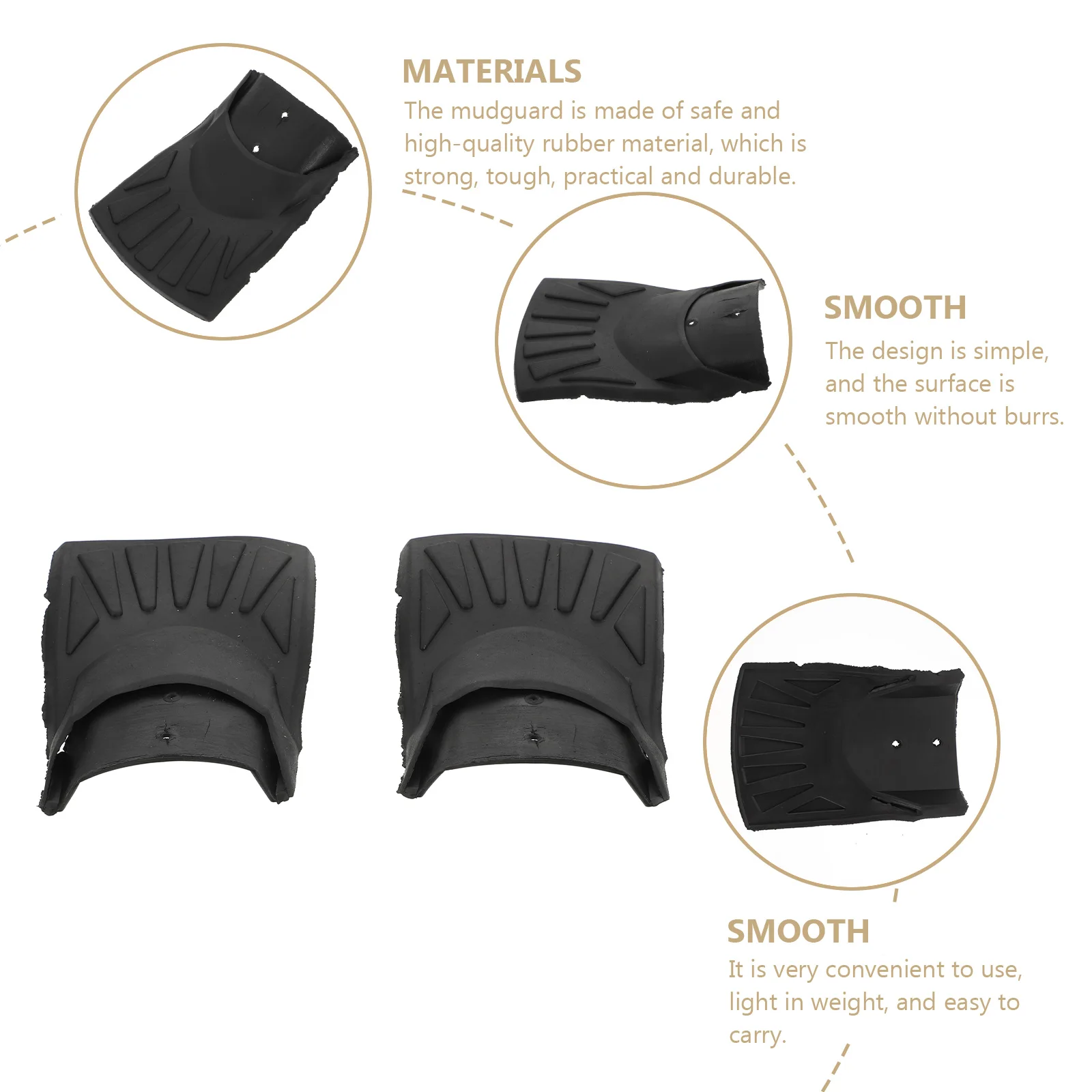 

9 Pairs Electric Bike Mudguard Rubber Cover Protective Water Guard Cycling Accessory Durable Suitable E bikes