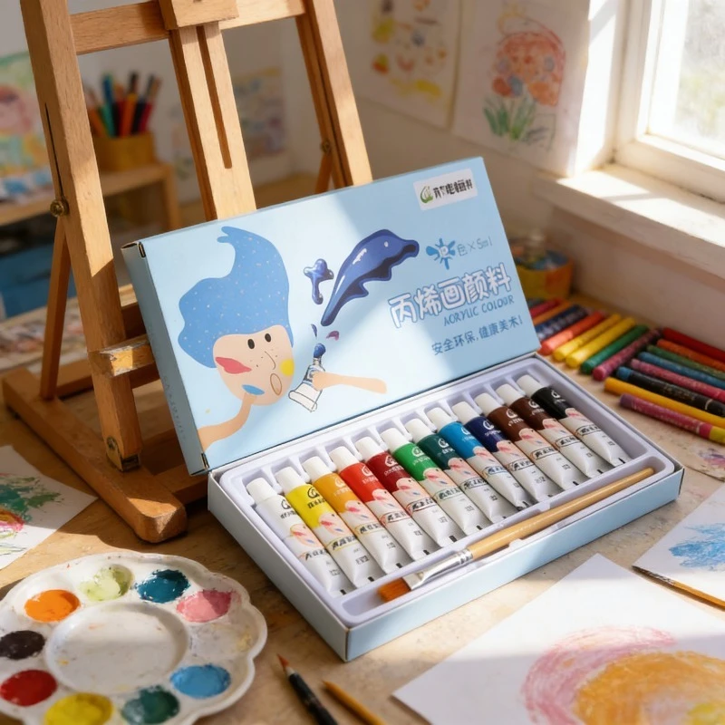 

Набор акриловых красок без формальдегида, нетоксичные, водостойкие, светостойкие, для художников, для рисования на холсте, дереве, ткани