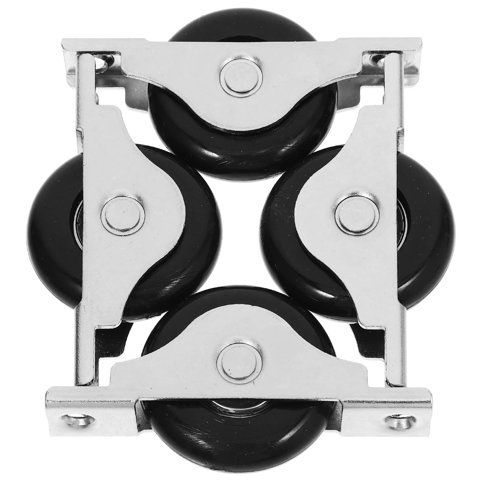 

4pcs Sliding Door Pulley Wheel Replacement Metal Roller Heavy Duty Track Guide Window Bearing Sliding Gate Roller Pulley Block