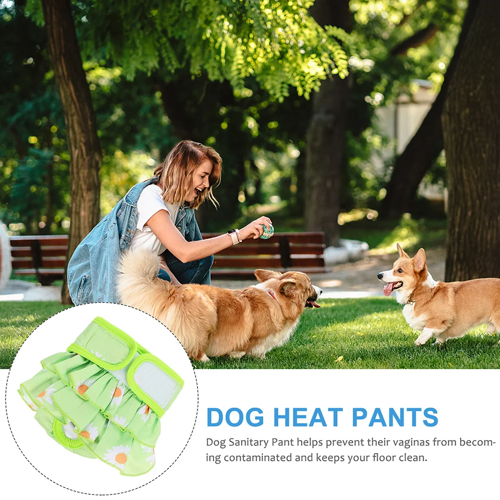 

Pet Physiological Pants for Female Dogs Reusable Washable Dog Diaper with Leakproof Design Breathable Cotton Material Xl