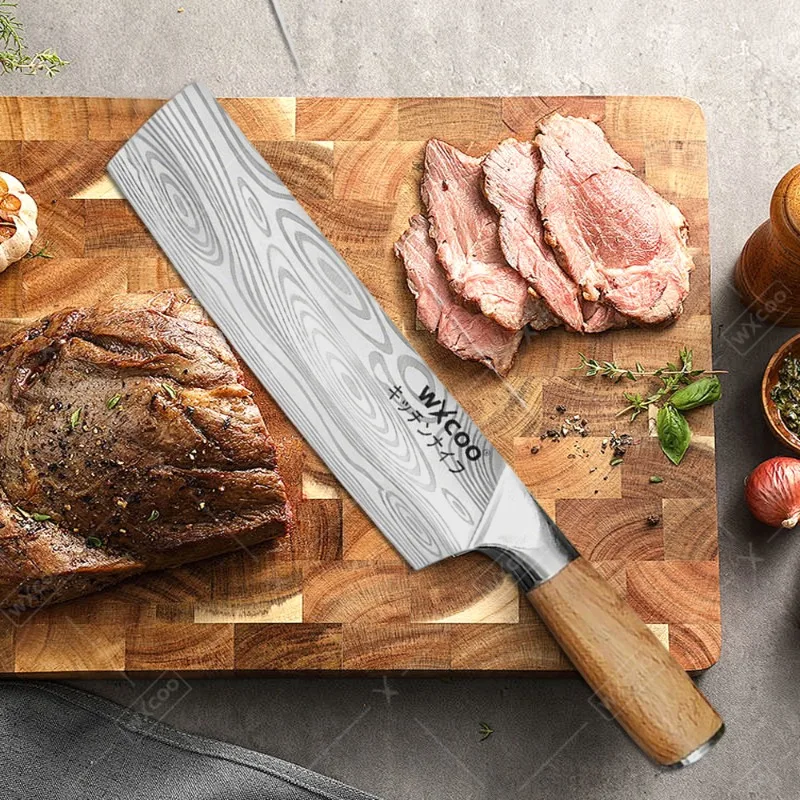 WXCOO Stainless Steel Boning Knife Kitchen Knife Dual-Purpose Chopping and Slicing Household Fruit Knife Kitchen Supplies view 3