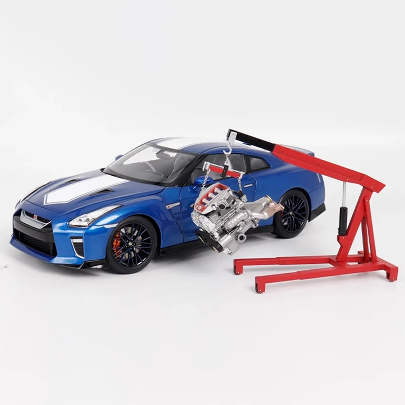 

Литая модель автомобиля MH в масштабе 1:18 Nissan GTR R35, модель 50-летнего юбилея, модель автомобиля со статическим дисплеем, коллекционная игрушка, подарок, сувенир