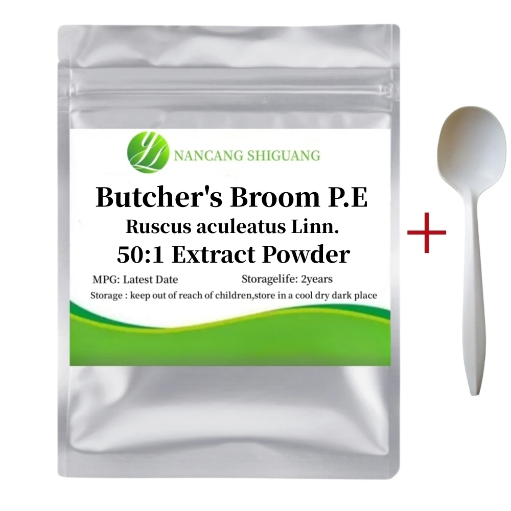 

50-1000 г Бесплатная доставка метла мясника P.E.(Jia Ye Shu) экстракт Ruscus aculeatus Linn. 50:1