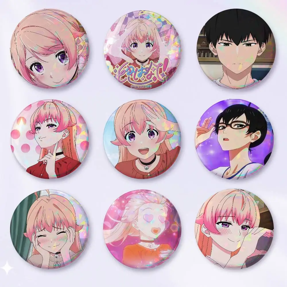 A-Comics WITCH WATCH Badge On Backpack Accessories Manga Icons Pins Round Cartoon Brooches For Clothes Bag Decor Gifts