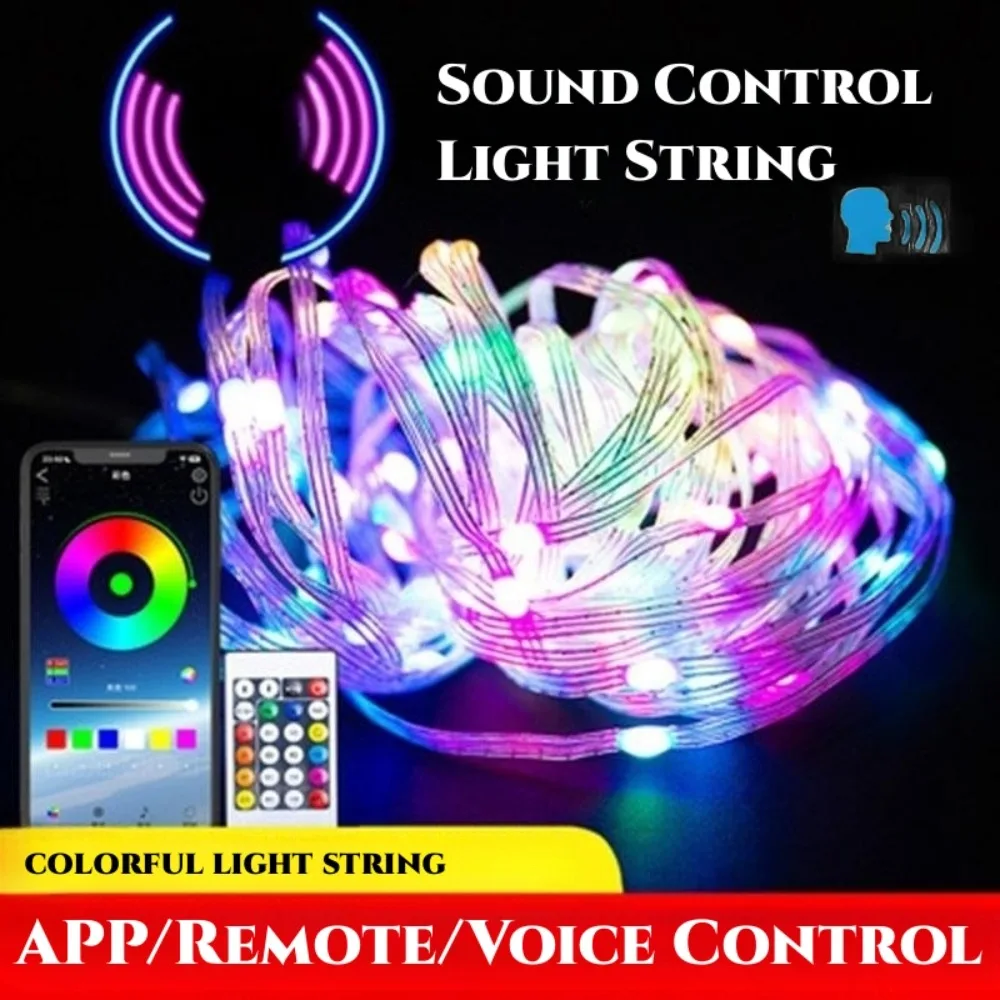 

Smart LED Lights Strip Waterproof Atmosphere Lights Dimming Christmas Lights RGB Fantasy Colours 5m 10m 15m Festive Party
