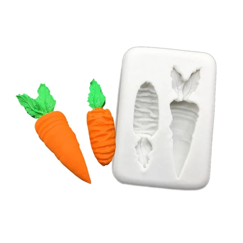 Carrot Rabbit Silicone Bakeware Mold for Baking Easter Day Party High Temperature Resistance Corrosion Resistance