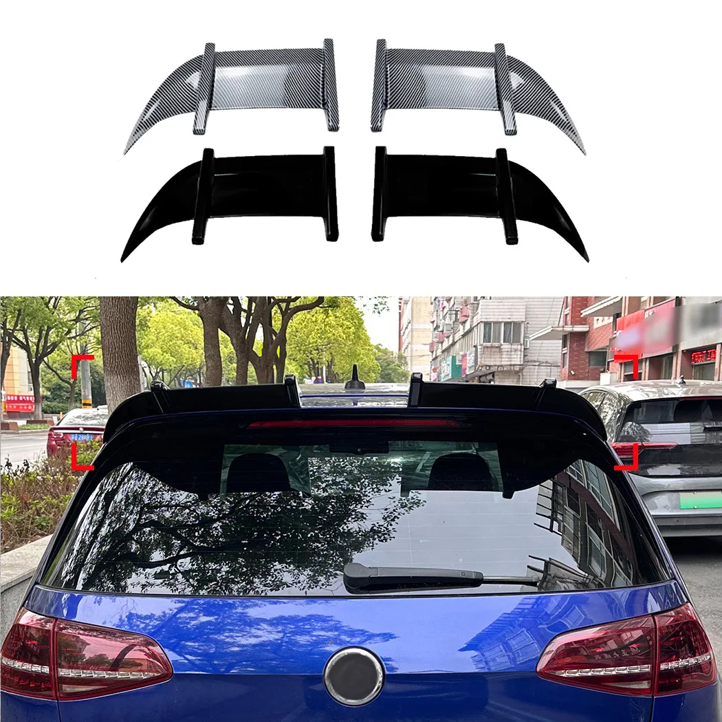 

Black Carbon Rear Roof Trunk Lid Boot Spoiler Wings For Volkswagen VW Golf MK7 7.5 GTI GTD R 2012-2020 AK Style Tuning Bodykits