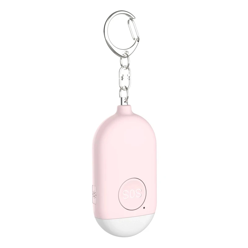 LED Light Personal Alarms Personal Security Keychain Alarm Self Defense Siren Safety Alarm for Women Keychain