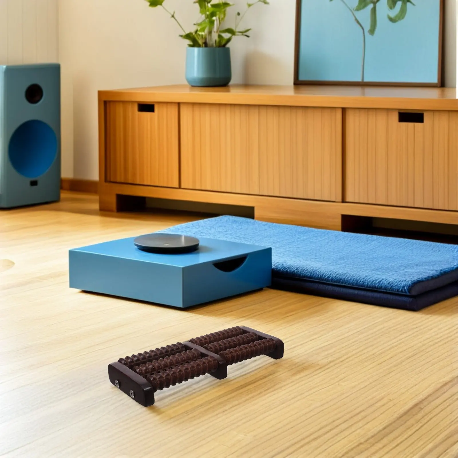 

Деревянный массажер для ног с натуральной текстурой, ролик для глубокого массажа и акупрессуры стоп, для дома, офиса, путешествий, бесшумный, для расслабления мышц