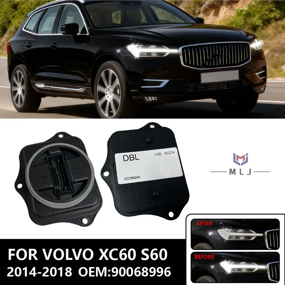 

For Volvo S60 XC60 2014-2018 90068996 Car Accessories Headlight AFS Follow-Up Module Ballast Control Computer Board Module DRL