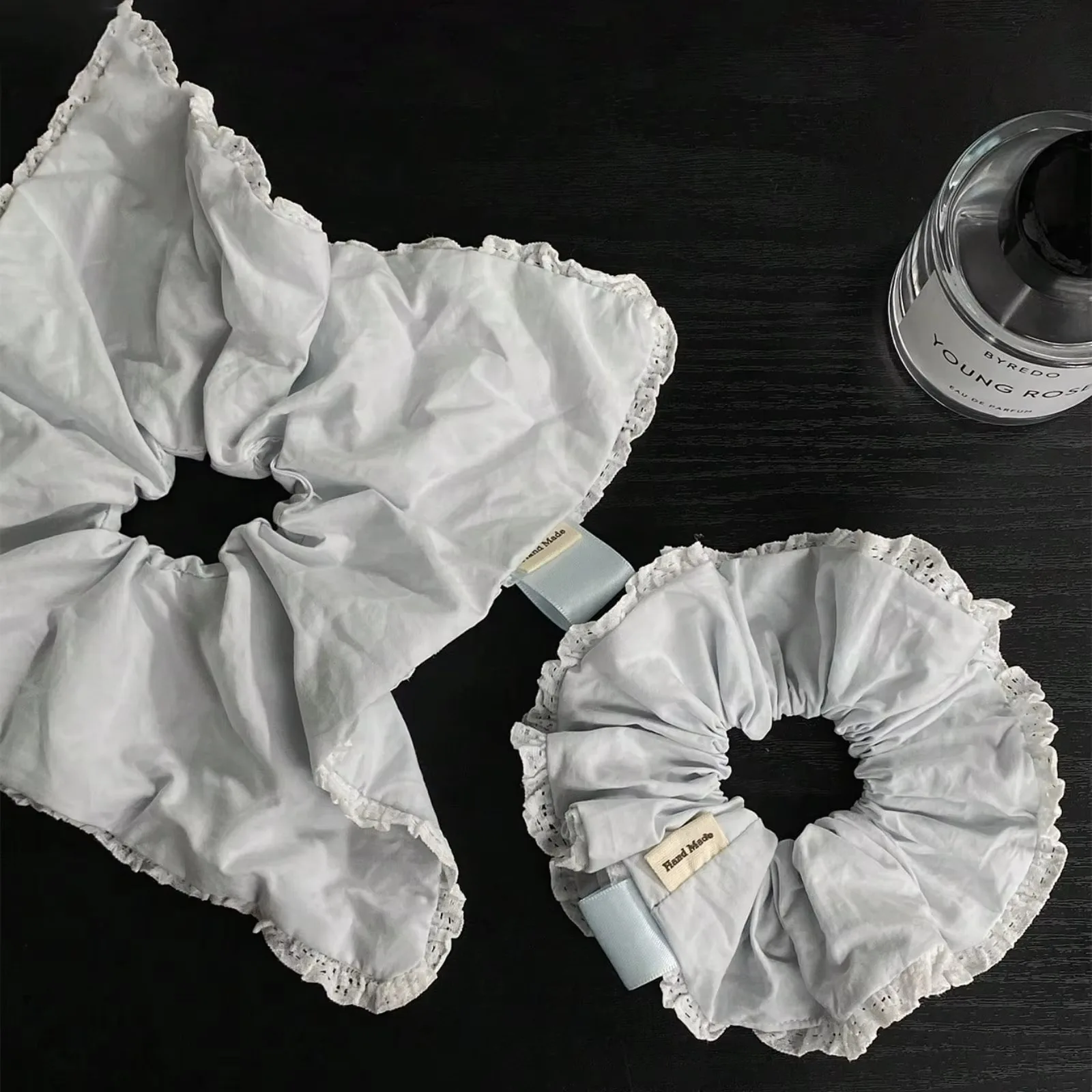 1 Stück elegantes, weiches, hellblaues Haarband für Damen, im koreanischen Minimalismus-Stil, vielseitig einsetzbar, modisch und süß, als Haarband oder Schal, für den täglichen Gebrauch. – Detail 2
