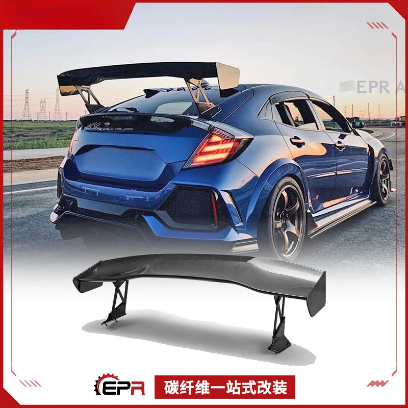 

Для Honda Civic FK7/FK8 Type R - большой спойлер из углеродного волокна GT Vortex с фиксированным крылом