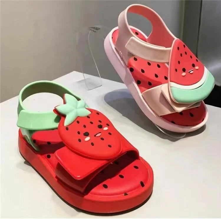 Summer Children\'s Fruit Sandals Baby Girls Cute Fragrant Jelly Kids Boys Non-slip Beach Shoes Toddlers Shoes HMI042