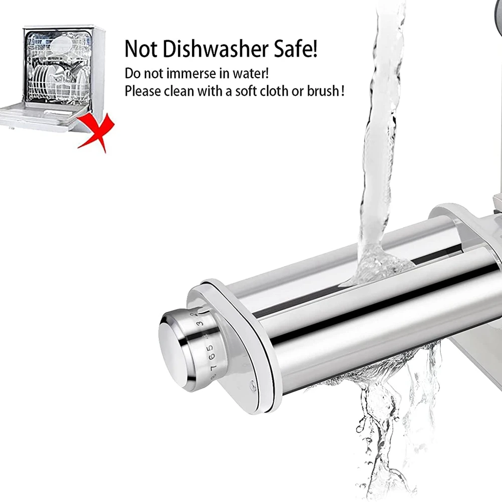 

BHBD-Pasta Roller Attachment For Kitchen Mixer, Pasta Sheet Roller, Spaghetti & Fettuccine Cutter Maker Accessories