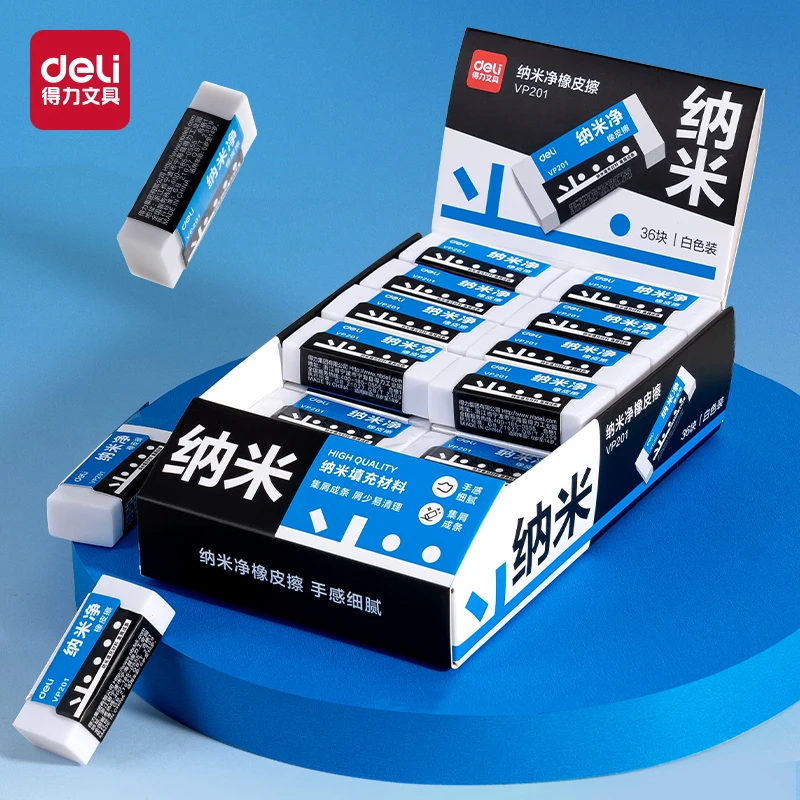 

Deli 5pcs PVC Pencil Erasers Mechanical Pencil Rubber School Supplies Office Supplies Stationery Writing Art Drawing Erasers