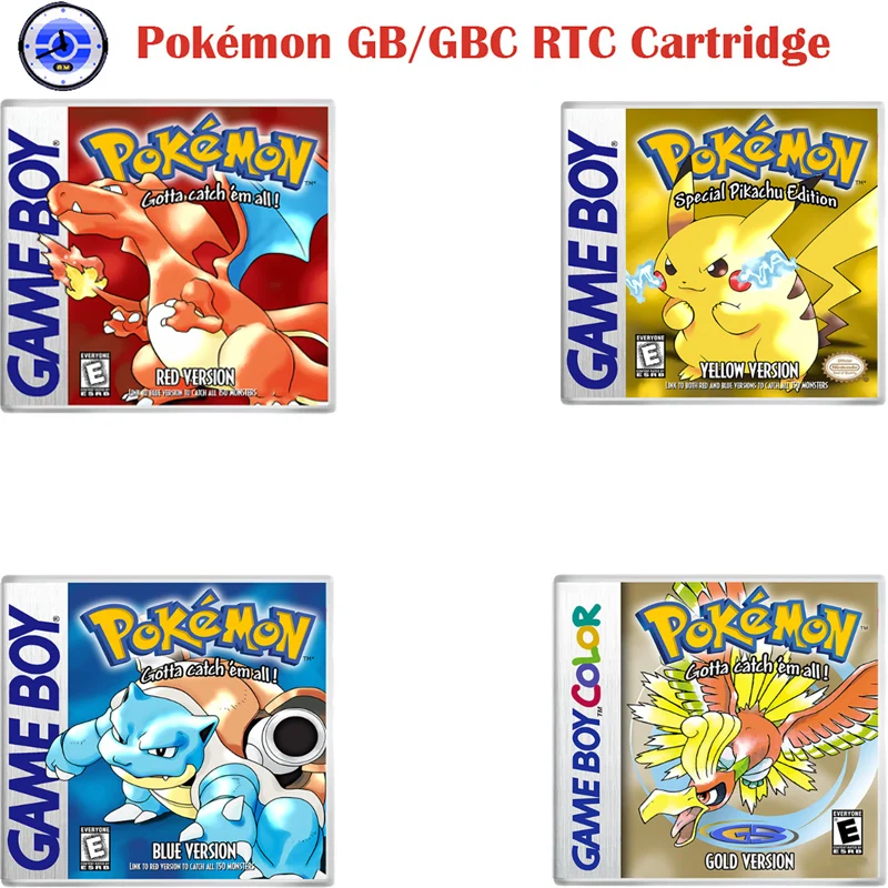 

Pokemon GBC Game Card English Us Version Red BLUE GOLD GREEN 8 MiB+256K SRAM (32 KiB) Genuine Crystal RTC Cartridge Toy Cards