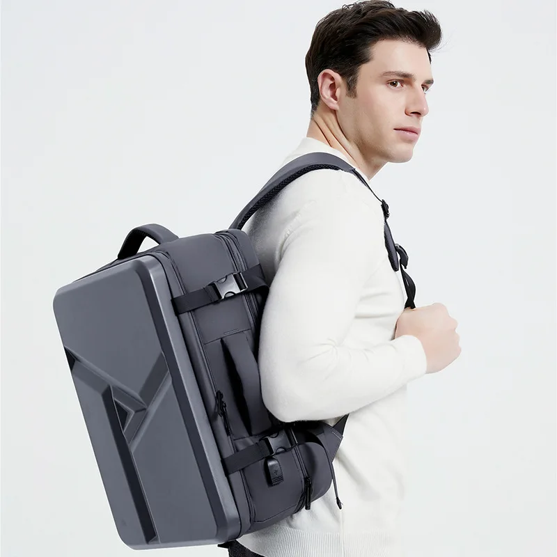 Luxury Backpack for Men Multifunction Hard Shell Series Men Anti Theft Waterproof Laptop Male Backpack Business Large Capactity