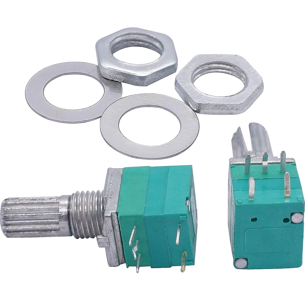 5Pcs Potentiometers Industrial Switches RK097 RK097G 5Pin B1K 5K 10K 20K 50K 100K 500K Switch Audio Shaft 15mm Amplifier Sealing