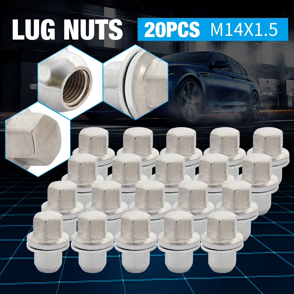 M14x1.5 Wheel Lug Nuts for Land Rover Range Rover,for Land Rover LR3,for Land Rover Range Rover Sport, Replace for RRD500510