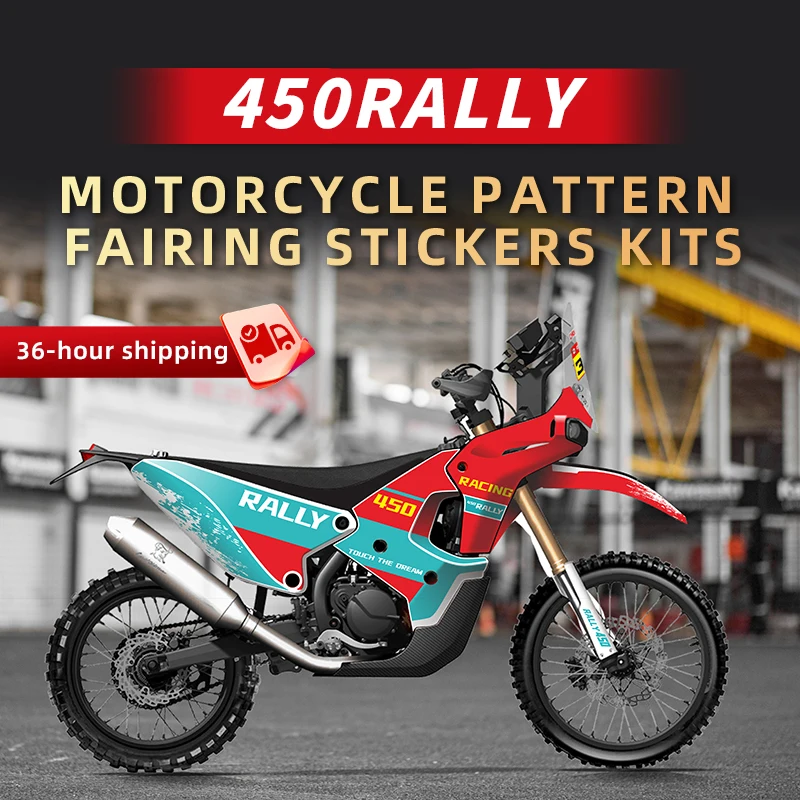 

Pattern Printing Stickers Kits for Motorcycle Protection and Decoration, Used for KOVE 450Rally Rally 450, Various Styles