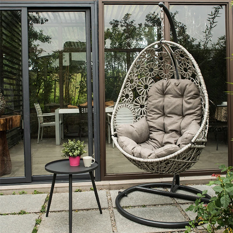 Outdoor indoor Swing egg basket Hanging Chair Cushion Cradle bird\'s nest Basket mat Wicker chair adult kid swing chair indoor