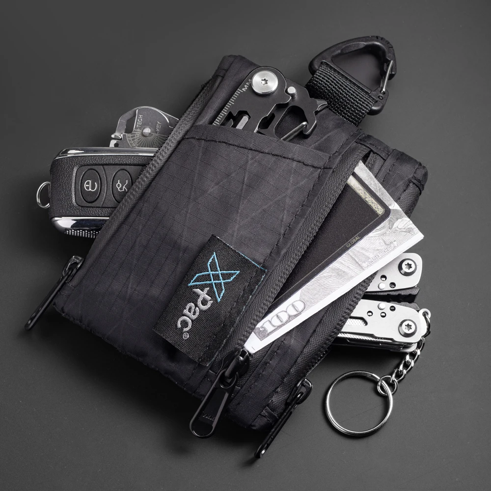 EDC 5-Pocket Multi Pouch Wallet Small Keychain Coin Pouch with YKK Zipper EDC Pocket Organizer Utility Pouch for Cards image 3