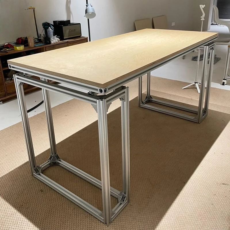 Ocean board birch, computer home bedroom student writing office simple modern aluminum profile table