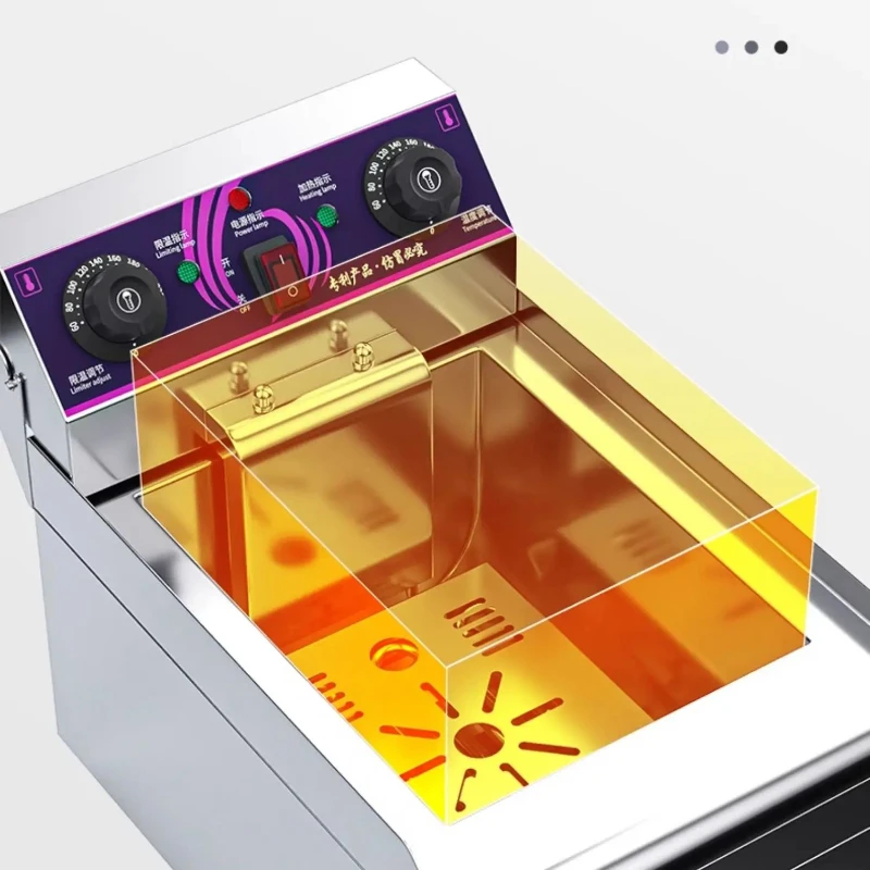 

Электрическая фритюрница, фритюрница, коммерческая специальная двухцилиндровая фритюрница, автоматическая постоянная температура