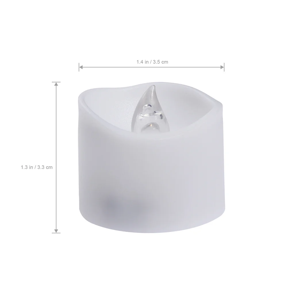 

12Pcs Electronic Tea Lights Realistic Flameless LED Lights Operated Plastic Candles for Birthday Wedding Holiday