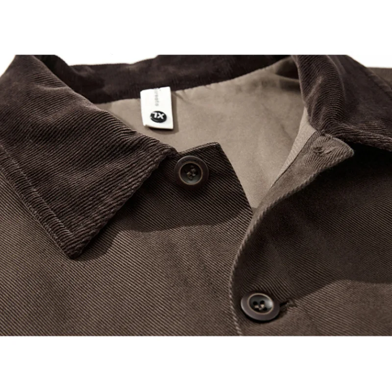 Spring Autumn Coat Men Streetwear Vintage Fashion Loose Casual Plus Size Cargo Jacket Cityboy Coat Outerwear