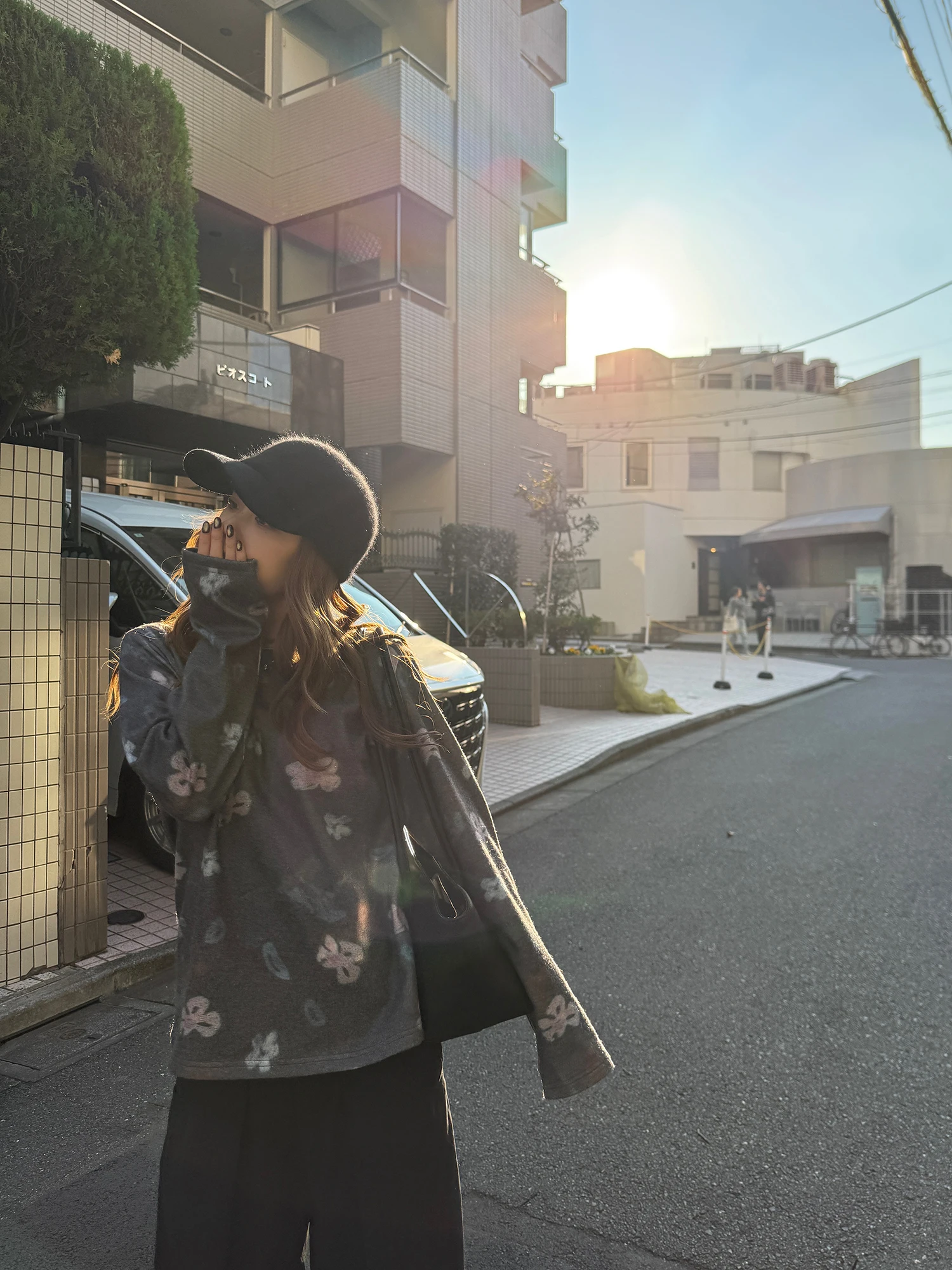 

LelyMooch Women's Wool Blend Long Sve round Ne Pullover Thermal Top Floral Print Knitted Base Layer Winter Faion