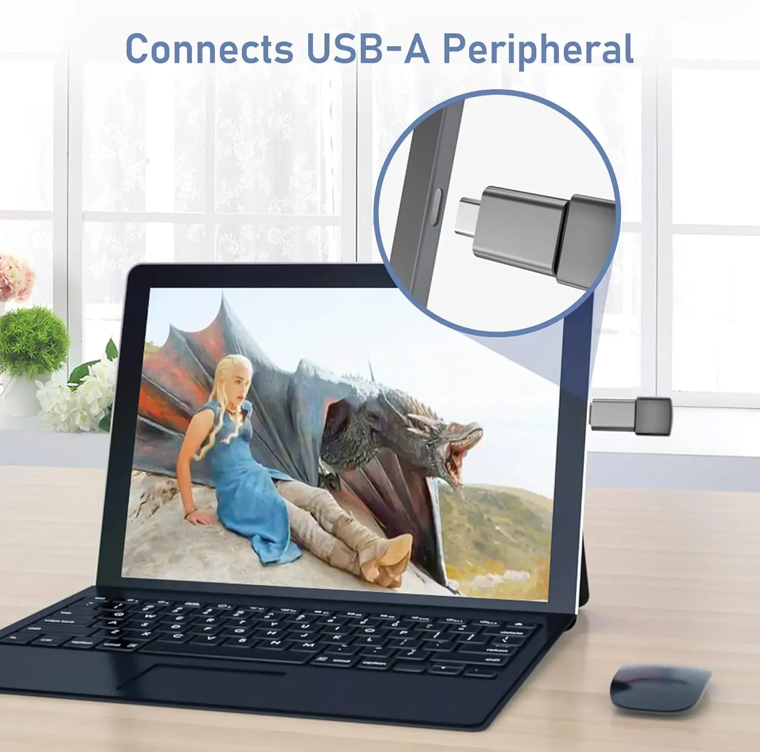 usb to Type-C adapter, USB 3.0 female to Type-C male power converter, suitable for fast charging and transmission laptops