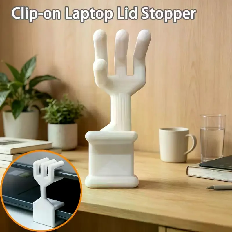 Hand Shaped Laptop Lid Holder Notebook Screen Support Bracket Portable Cooling Elevation Accessory For Office Use Creative