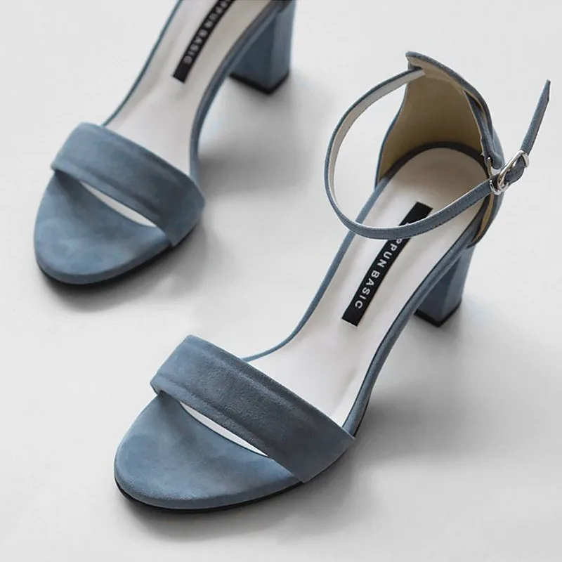 Women's Summer Sandals 2026 New Style Outdoor Wear Thick Heel Comfortable High Heels for Long Time