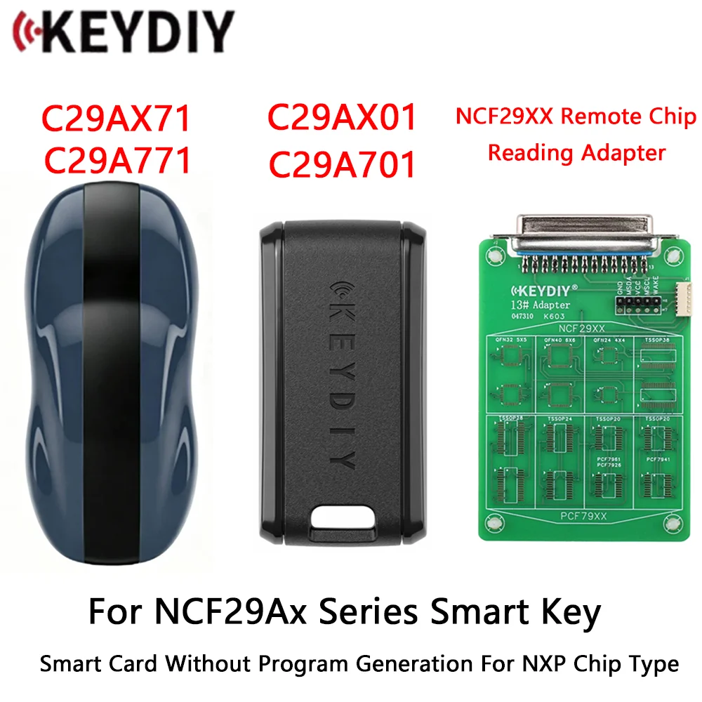 KEYDIY C29AX71 C29AX01 C29A771 C29A701 Smart Key Without Buttons NXP Copy NCF29A1/2/3/4 Series Chip KD NXP Clone NCF29A7 NCF29A8
